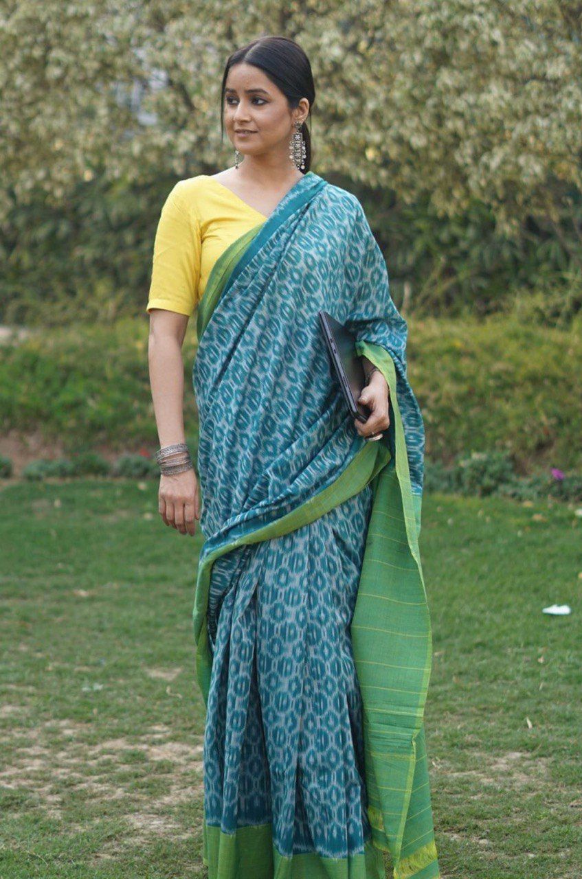 Mg239  Plain Linen Designer Saree Catalog